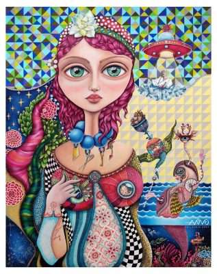 Oil Painting By Ana Marín Obra - Title: Atlantis. AMO The Art